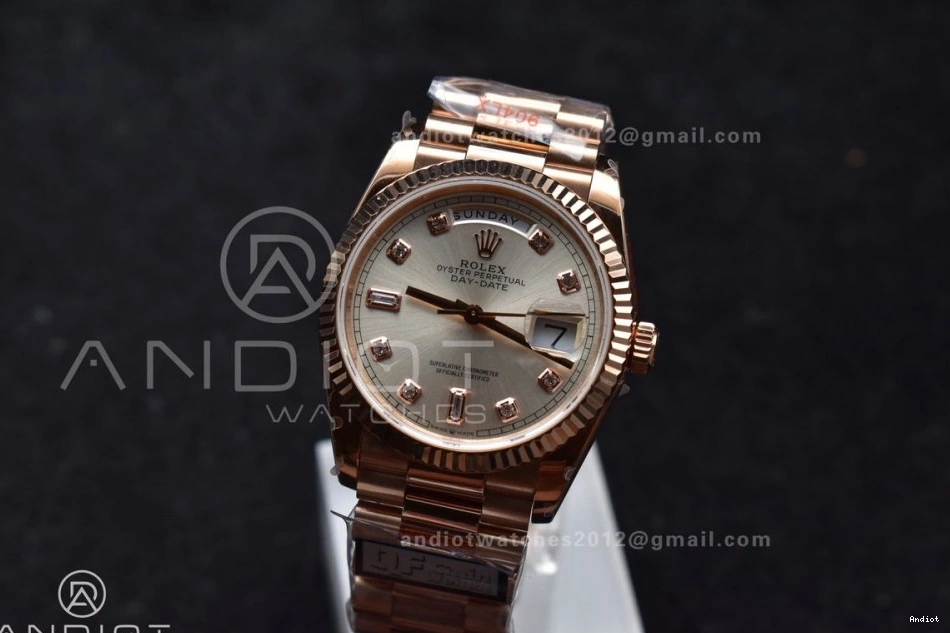 DayDate Weight) 36 Edition Silver Best V5 670 on SunProtective Bracelet Dial (Gain President RG vr3255 QF Steel 904L 0810